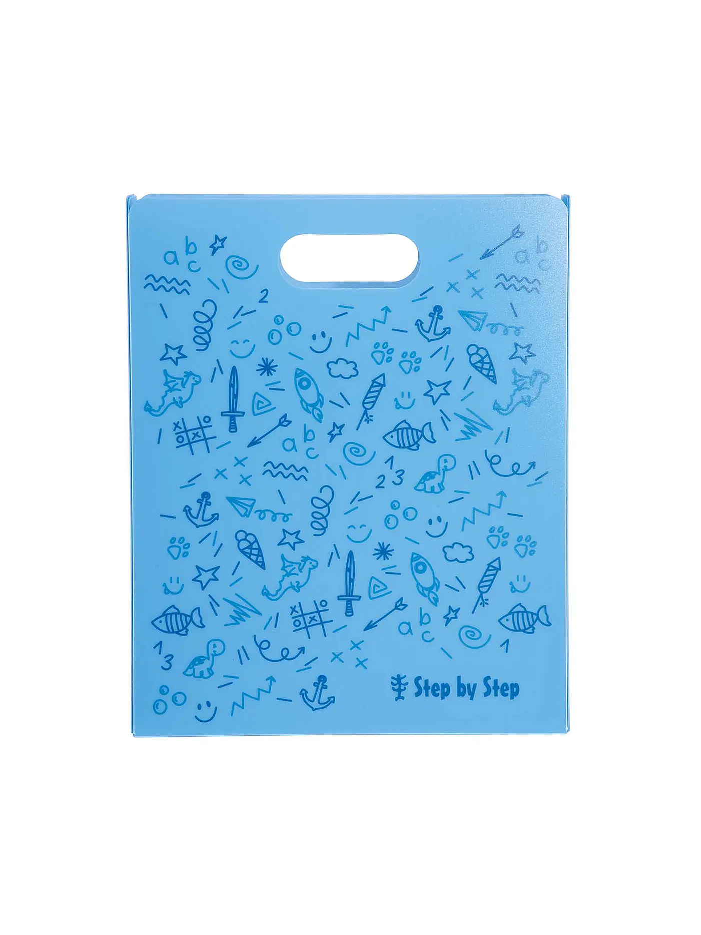 STEP BY STEP | Heftbox mit Tragegriff Blau | 